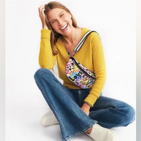 NWT Brighton Graffiti Love Crossbody Belt Bag - Picture 1 of 10